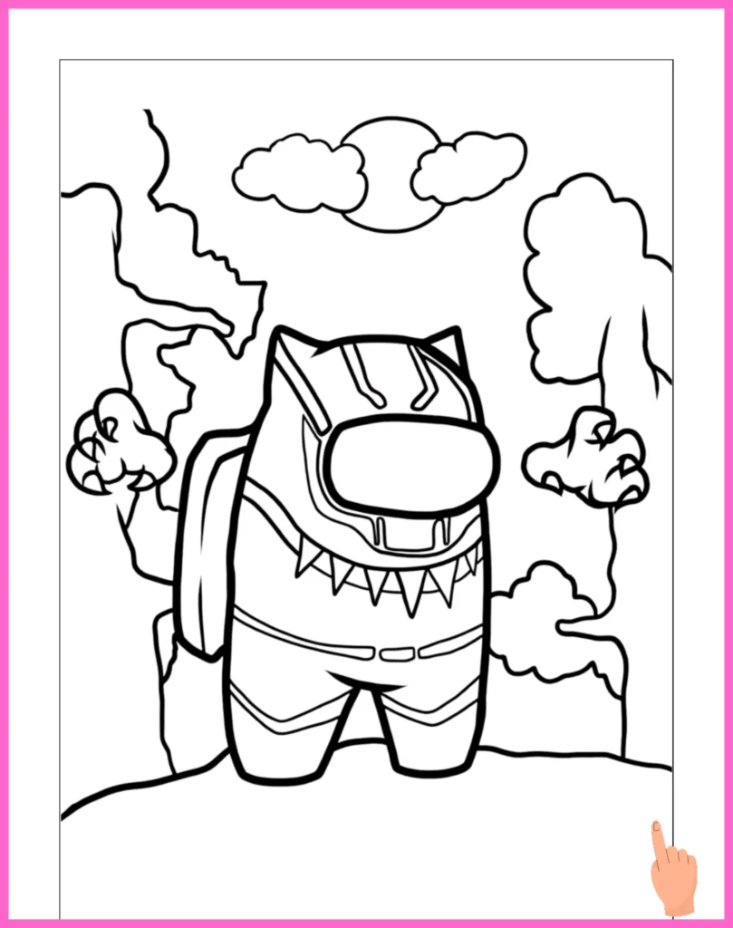 among us kleurplaat downloaden en printen