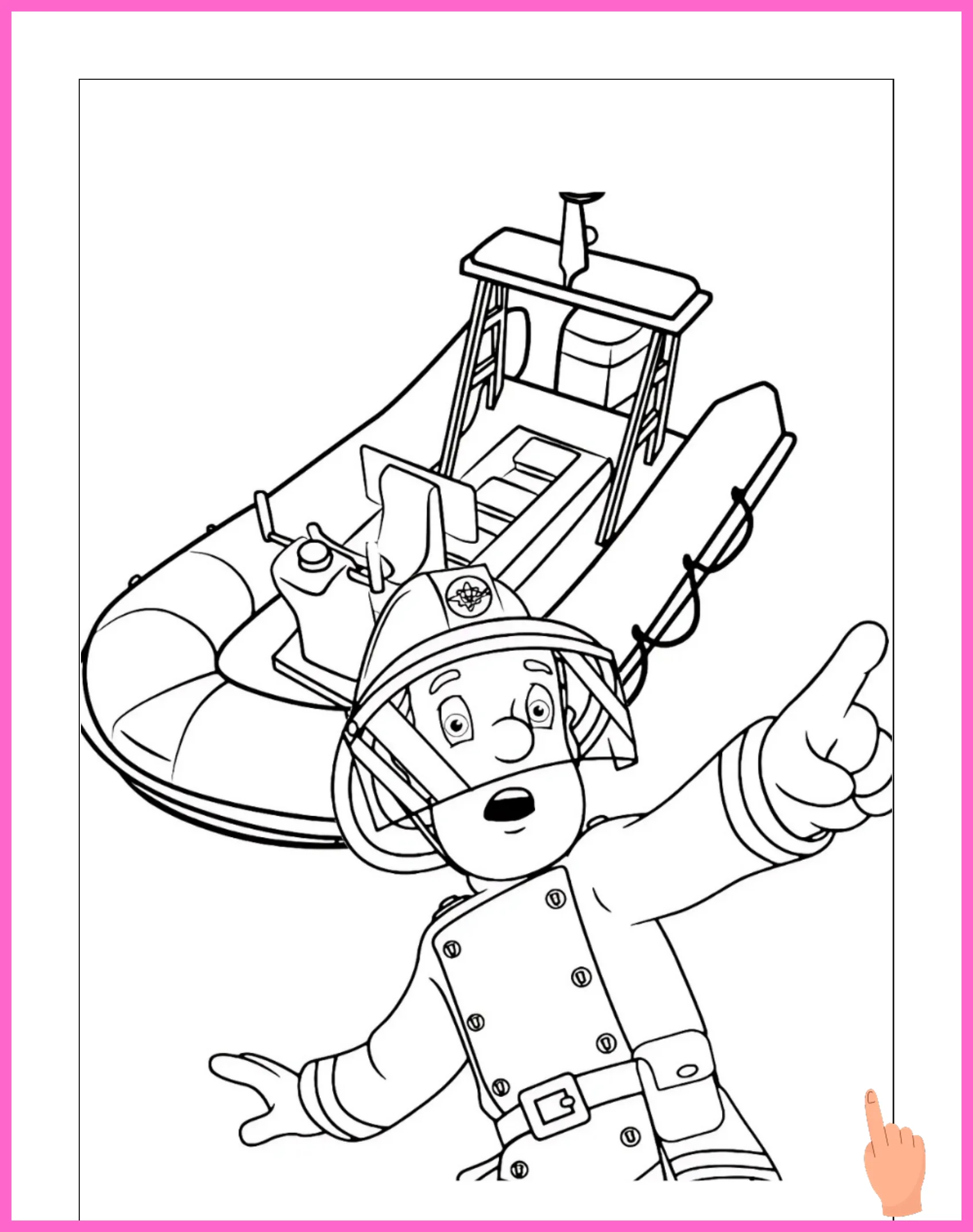 brandweerman sam kleurplaat downloaden en printen