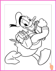 Donald Duck Kleurplaat: Leuke en Gratis Kleurplaten voor Kids om te Downloaden! donald duck kleurplaat downloaden en printen