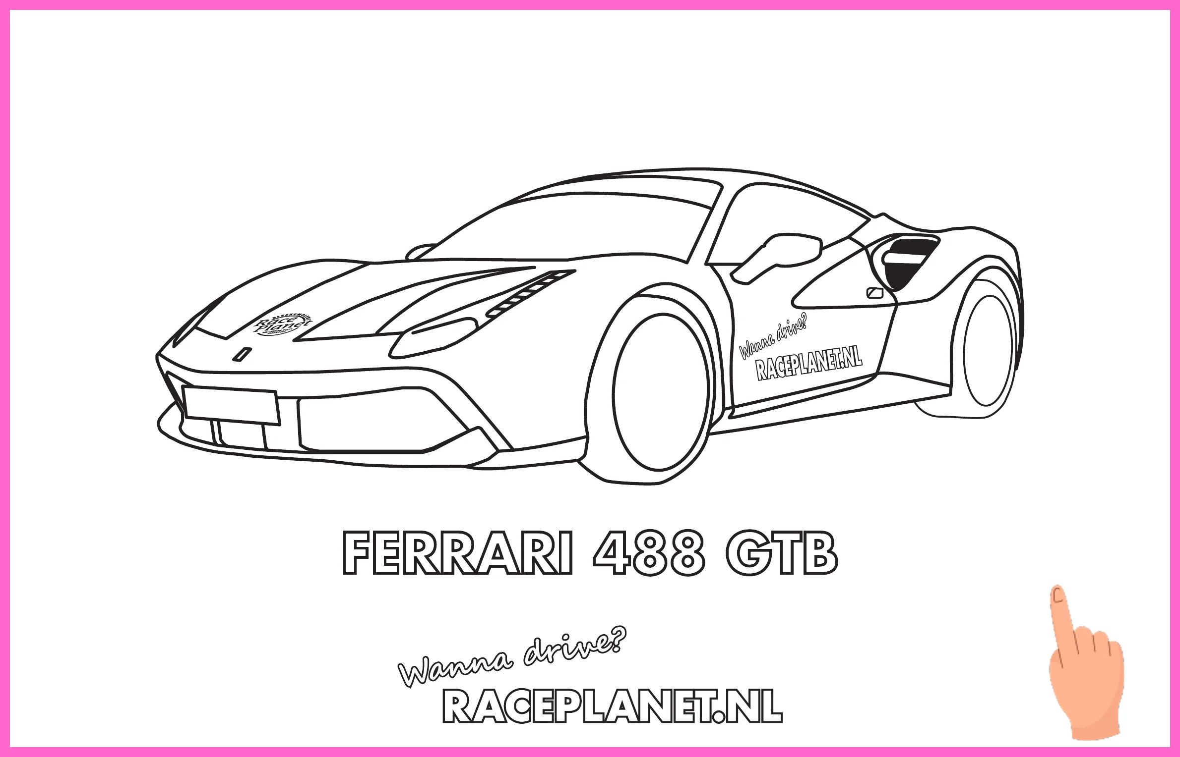 ferrari kleurplaat downloaden en printen