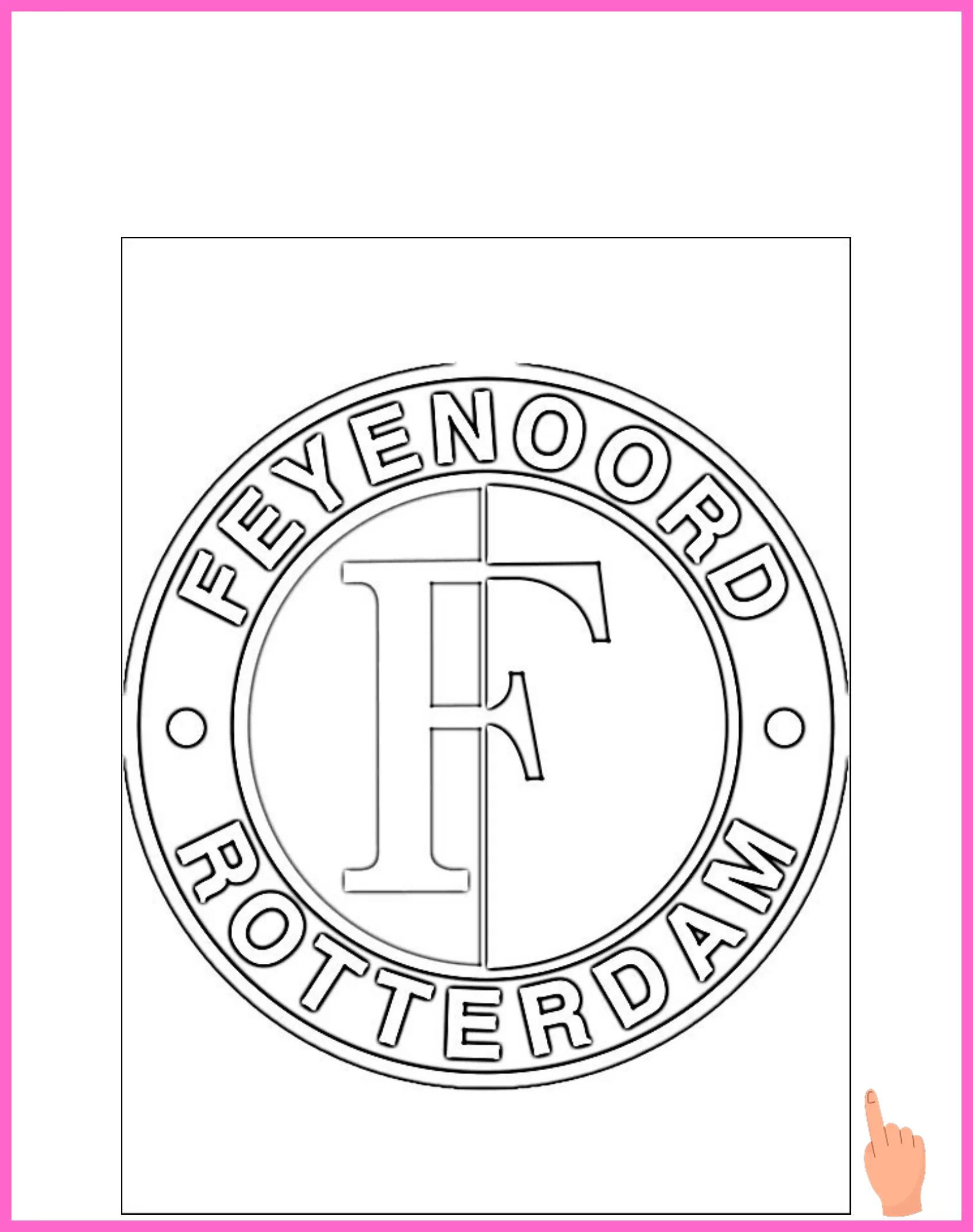 feyenoord kleurplaat downloaden en printen