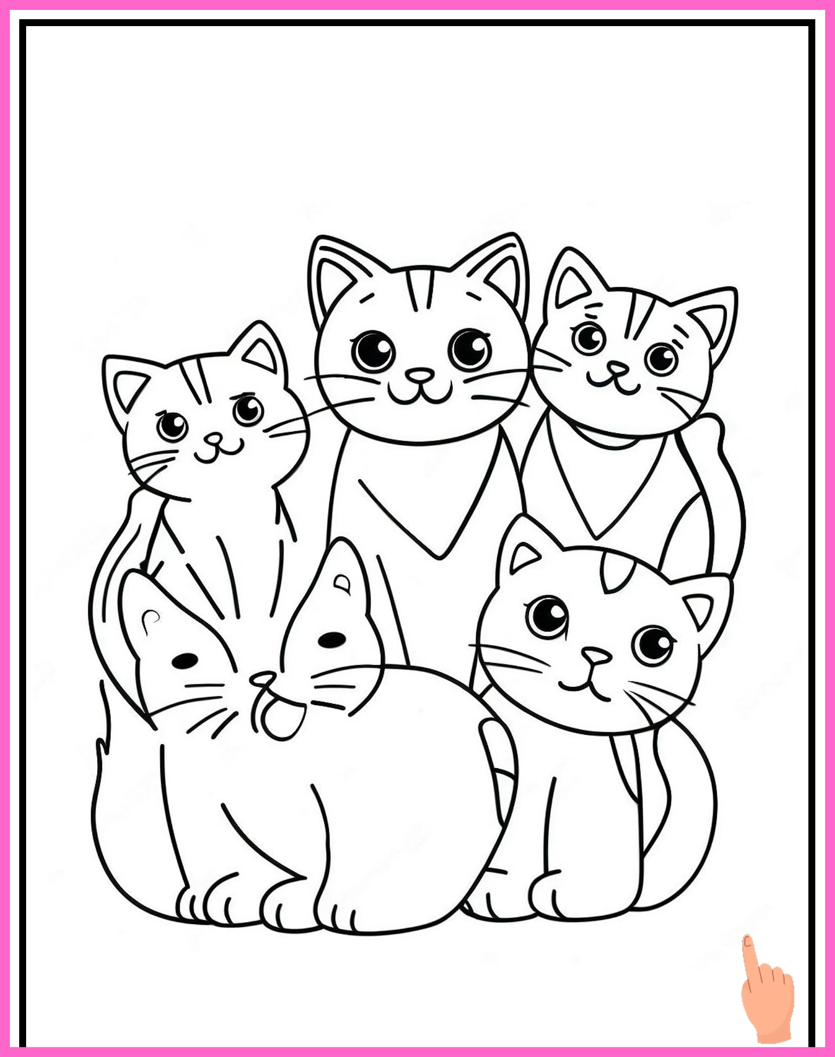 kittens kleurplaat downloaden en printen