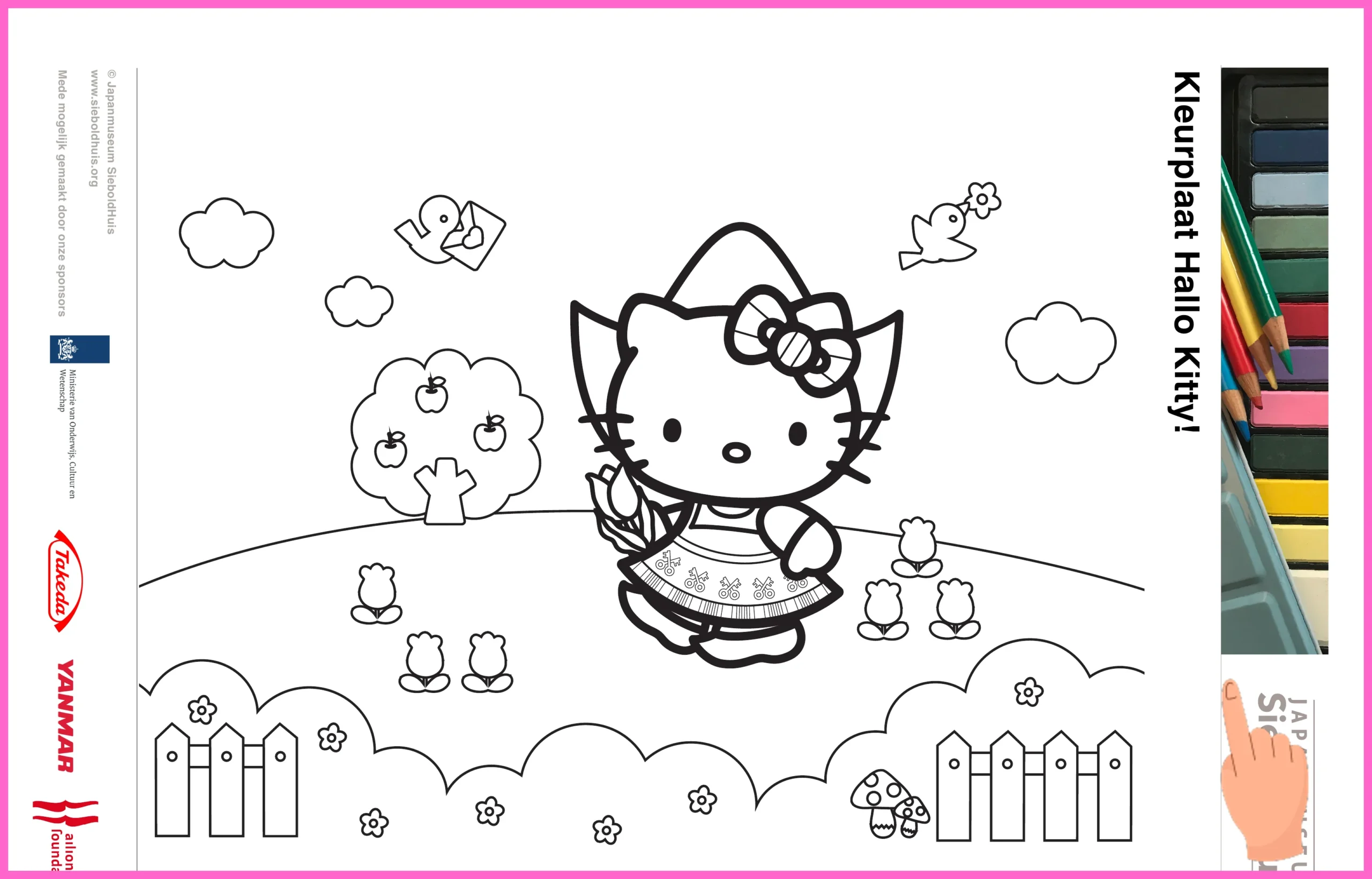 kitty hello kleurplaat downloaden en printen