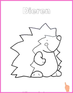 kleurplaten egel kleurplaat downloaden en printen