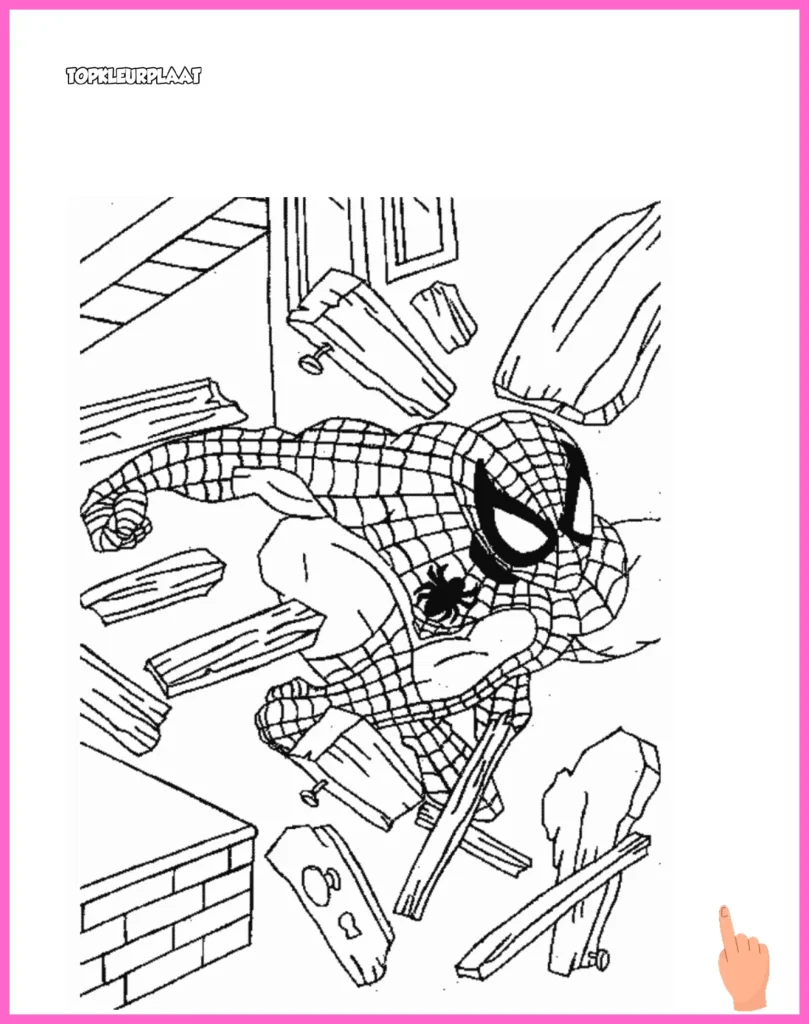 kleurplaten spiderman kleurplaat downloaden en printen