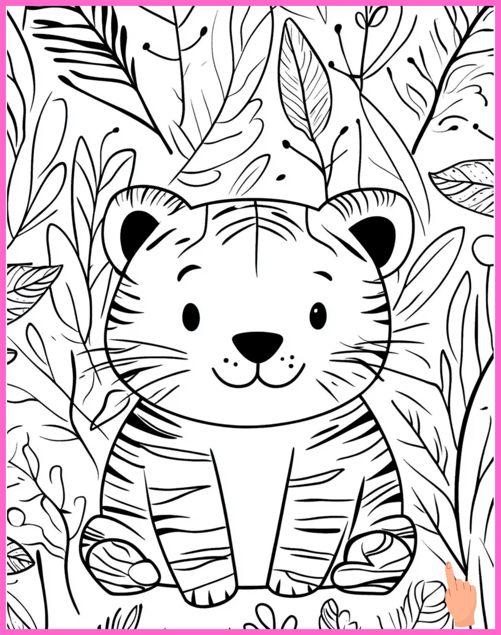 kleurplaten van tijgers kleurplaat downloaden en printen