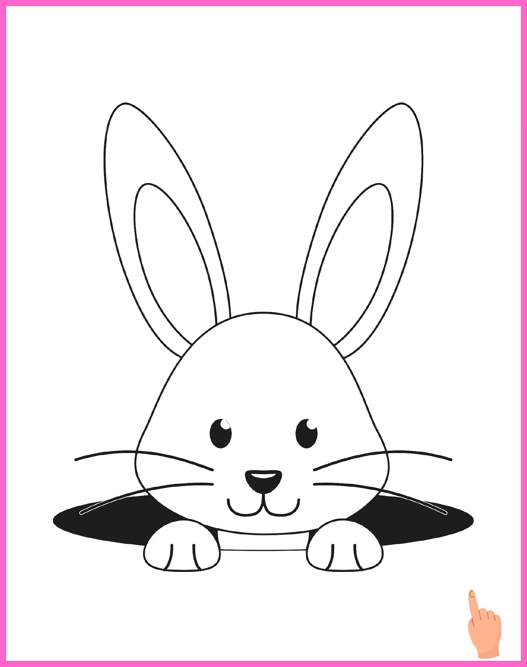 konijn kleurplaat downloaden en printen