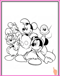 mickey mouse kleurplaat downloaden en printen