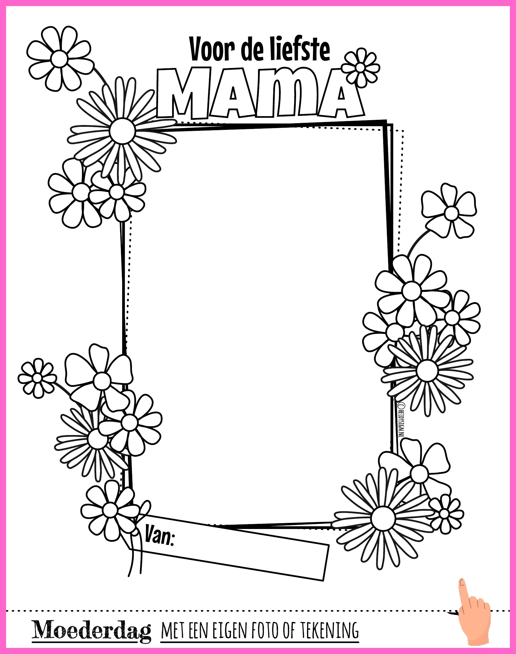 moederdag kleurplaten kleurplaat downloaden en printen