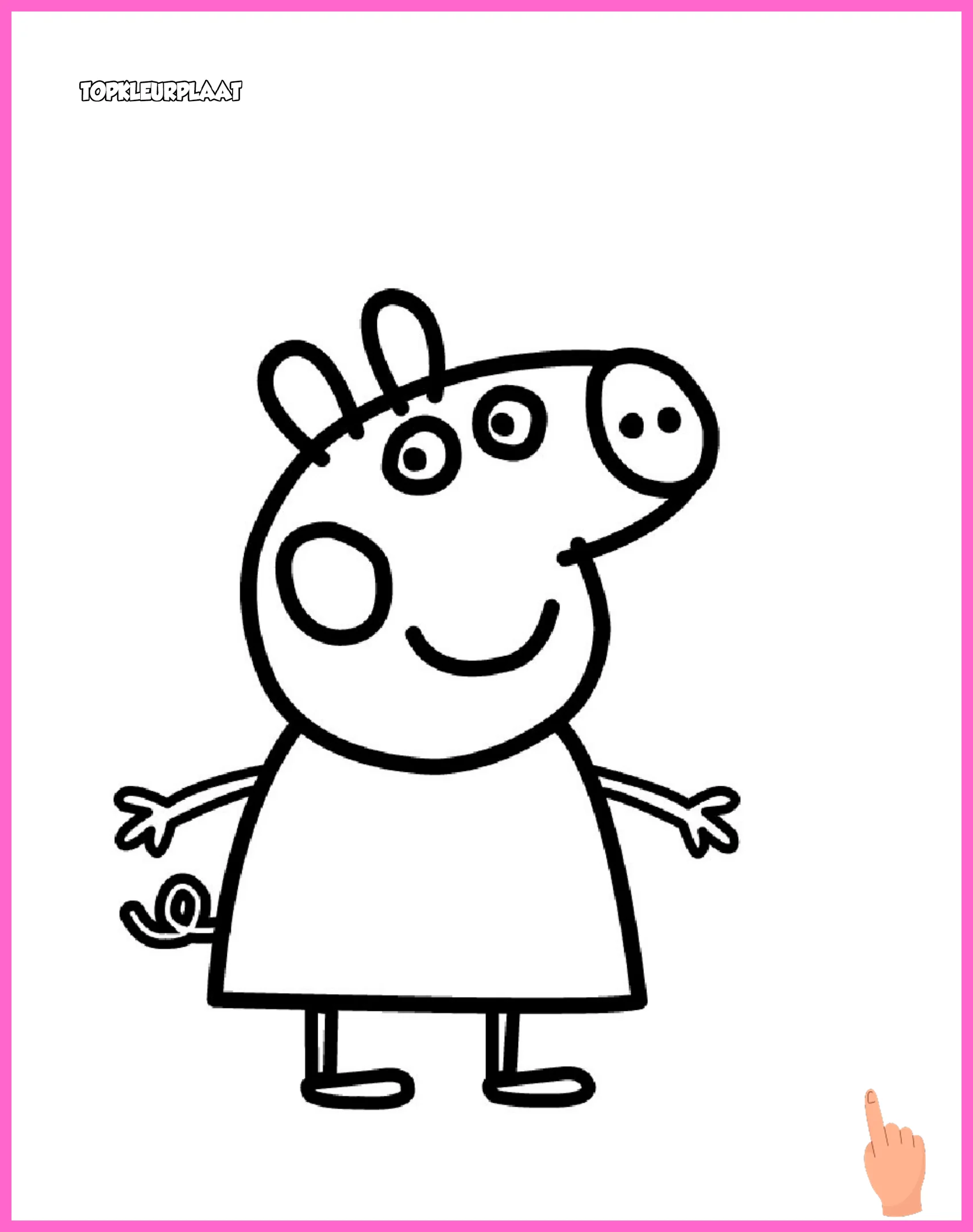 peppa pig kleurplaten kleurplaat downloaden en printen