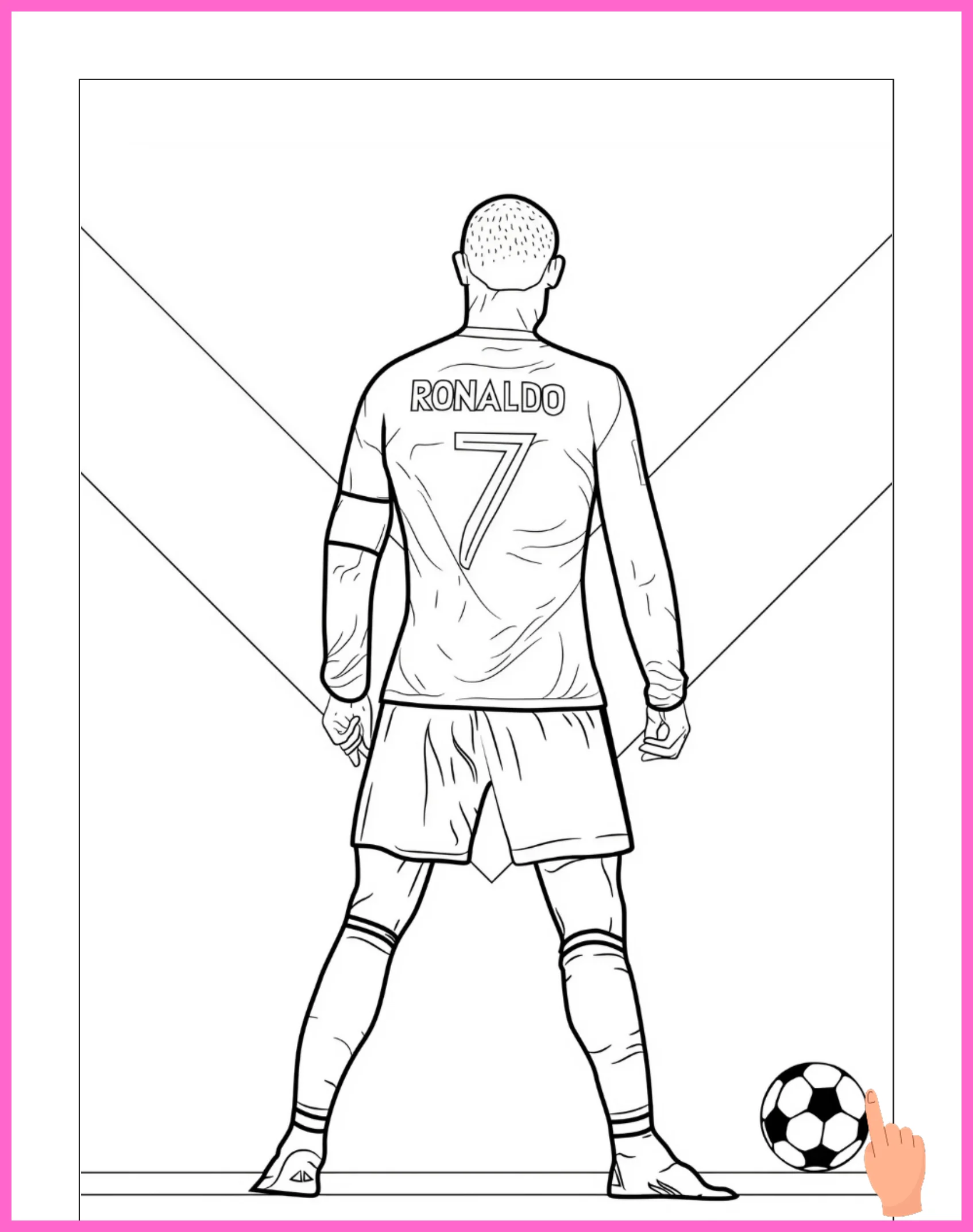 ronaldo kleurplaat downloaden en printen