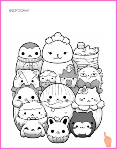 squishmallows kleurplaat downloaden en printen