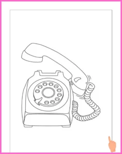 Kleur je Creativiteit met de Mooiste Telefoon Kleurplaat voor Kinderen! telefoon kleurplaat downloaden en printen