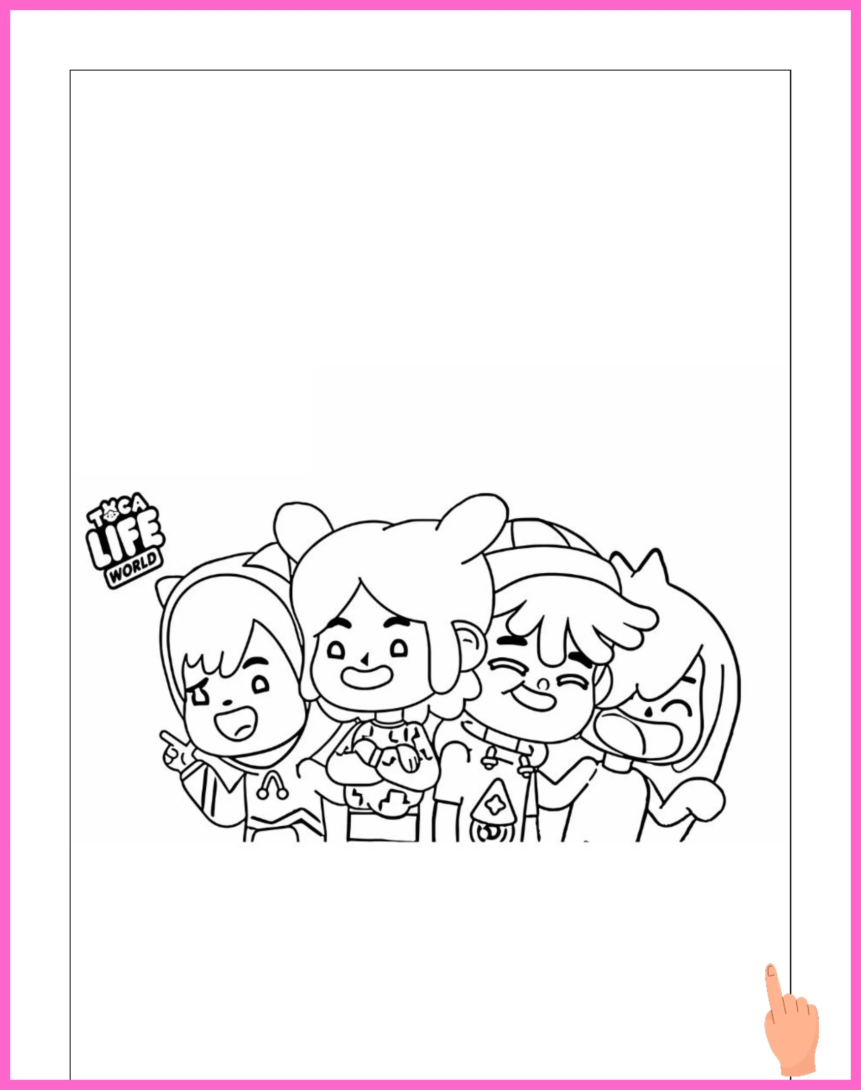 toca boca kleurplaat downloaden en printen