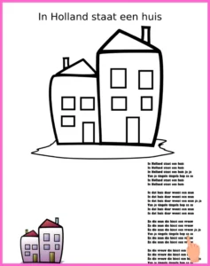 Kleurrijke en leuke van een huis kleurplaat voor kinderen – Download hier! van een huis kleurplaat downloaden en printen